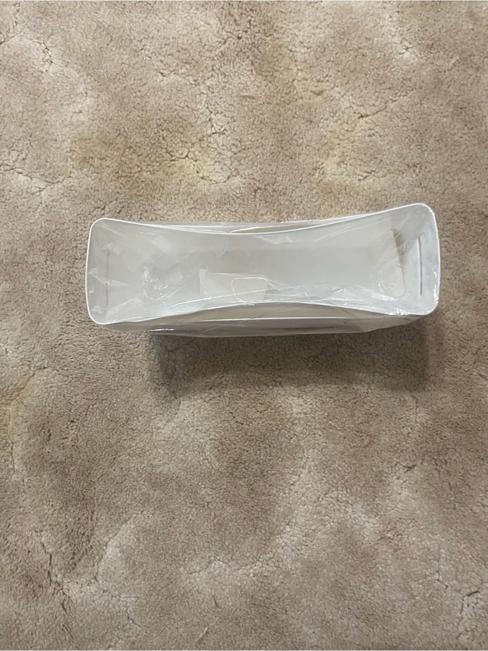 New White Plate and Utensil Organizer Set of 2
